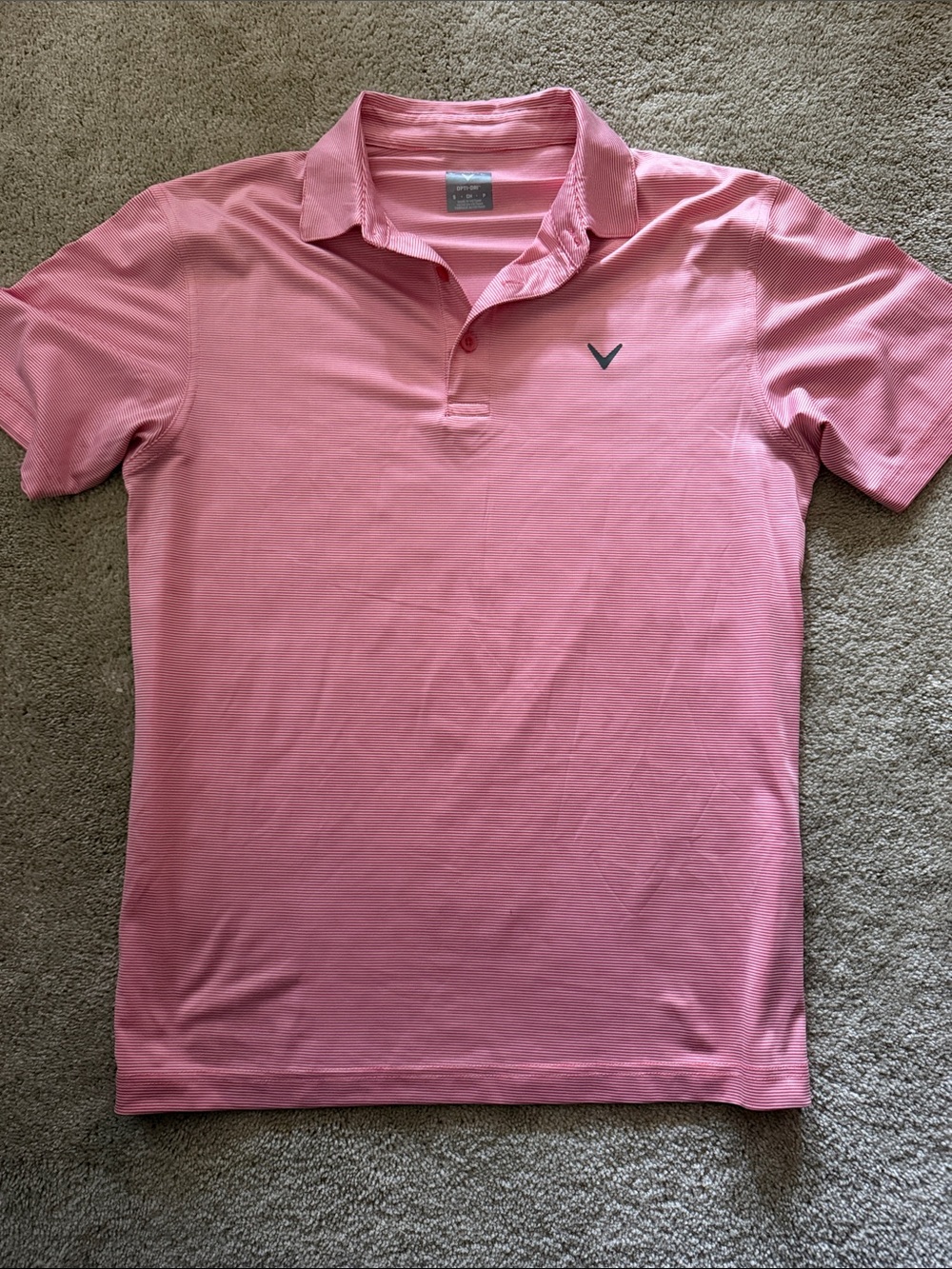 Callaway Men’s Coral Pink Golf Polo
